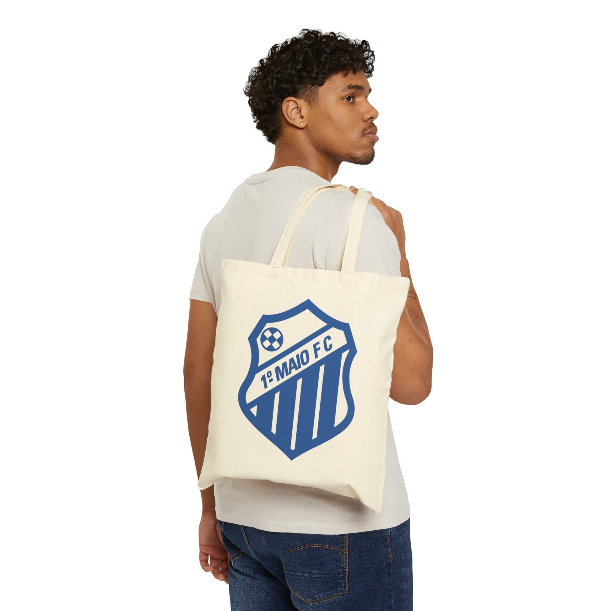 1 de Maio FC Cotton Canvas Tote Bag
