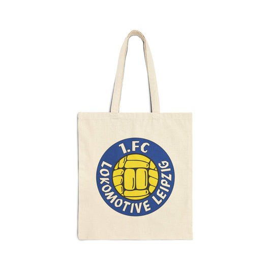 1 FC Lokomotive Leipzig (1970's logo) Cotton Canvas Tote Bag