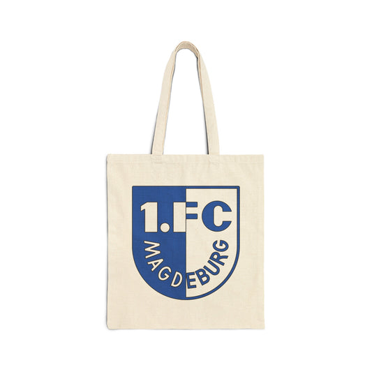 1 FC Magdeburg (1970's logo) Cotton Canvas Tote Bag